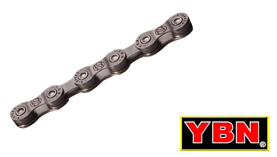 YBN S9 - 9 Speed Chain in Grey/Grey (Boxed)