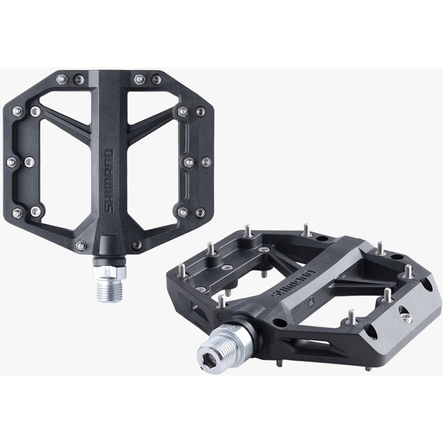 PD-GR400 flat pedals, resin with pins, black