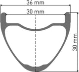 XMC 1501, 30 mm rim, BOOST axle, IS, 29 inch front